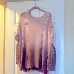 American Eagle Ombré Pink Sweater